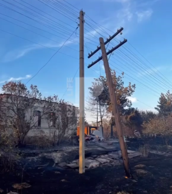 Рязанцы засняли на видео последствия пожара в Спасском районе